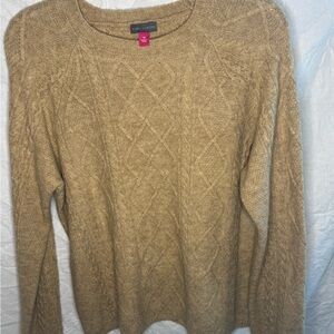 Vince Camuto Camel Cable Knit Sweater